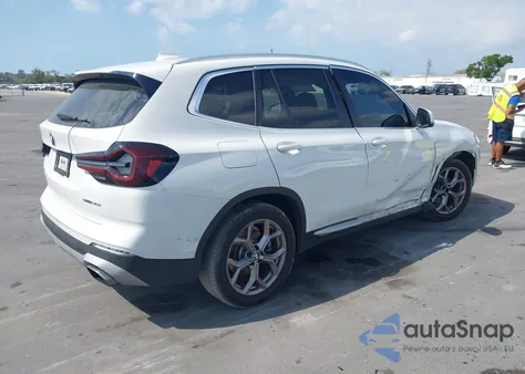 2022 BMW X3 Sdrive30I z USA, uszkodzony, nr VIN 5UX43DP08N9K26259